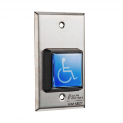 TS-4 Single Gang Mount Button, ADA Symbol